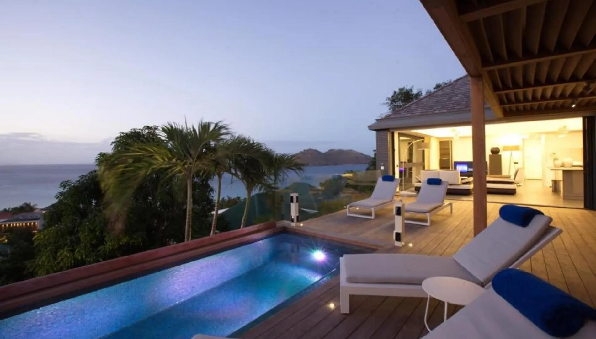 St. Barthelemy Luxurious 3 Bedroom Hilltop Villa With Heated Pool  St. Barthelemy