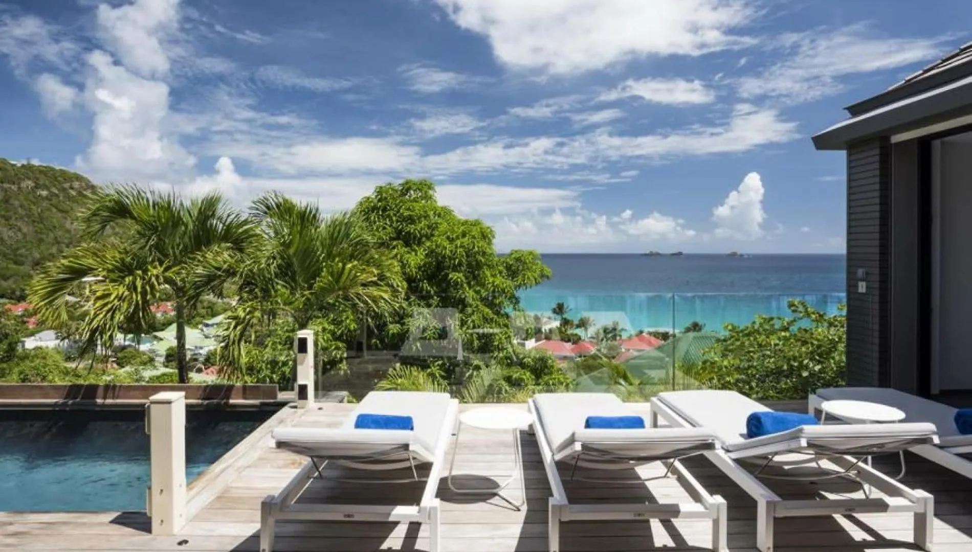 St. Barthelemy Luxurious 3 Bedroom Hilltop Villa With Heated Pool